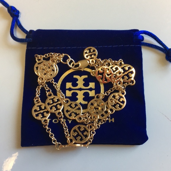 Tory Burch Jewelry - Tory Burch multi strand logo bracelet 